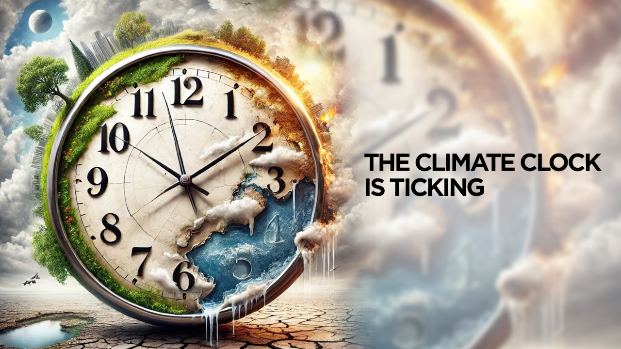 The climate clock is ticking…