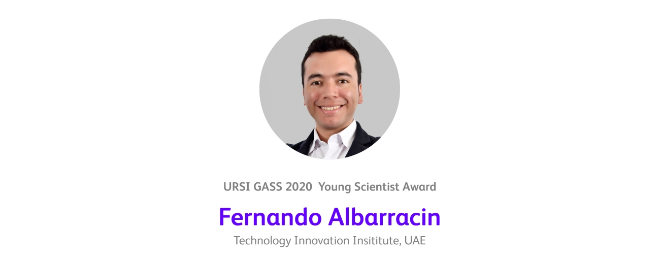 Fernando Albarracin, Young Scientist Award, URSI GASS 2020